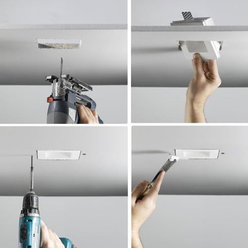 إطار سبوت لايت من الجيبسن و مناسب جدا لأسقف الجيبسن بورد (BRV1001A) GU10 100mm